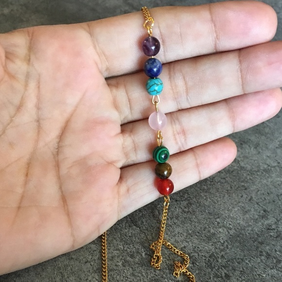 Chakra Healing Necklace - Natural Stones Handmade - Picture 8 of 8